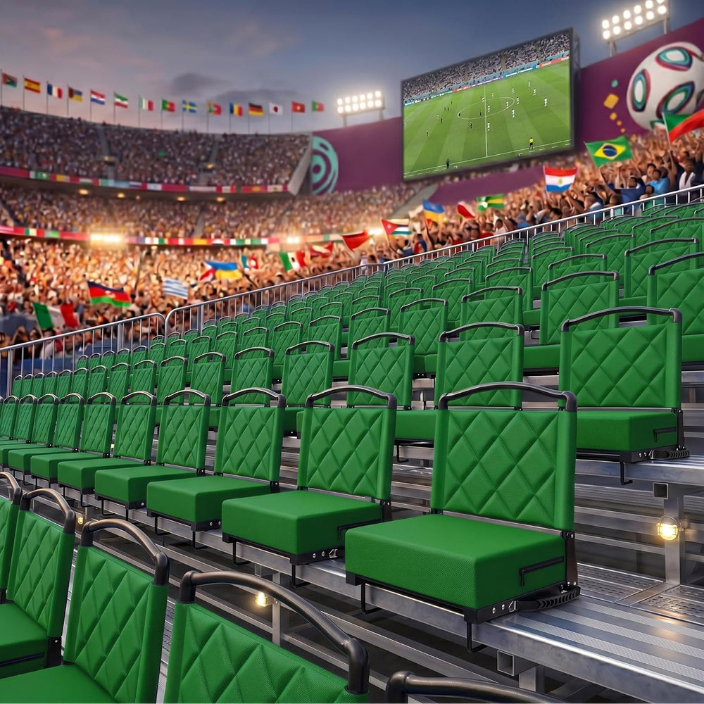 Stadium Seats with Back Support Cushion, Folding Stadium Seats for Bleachers ...