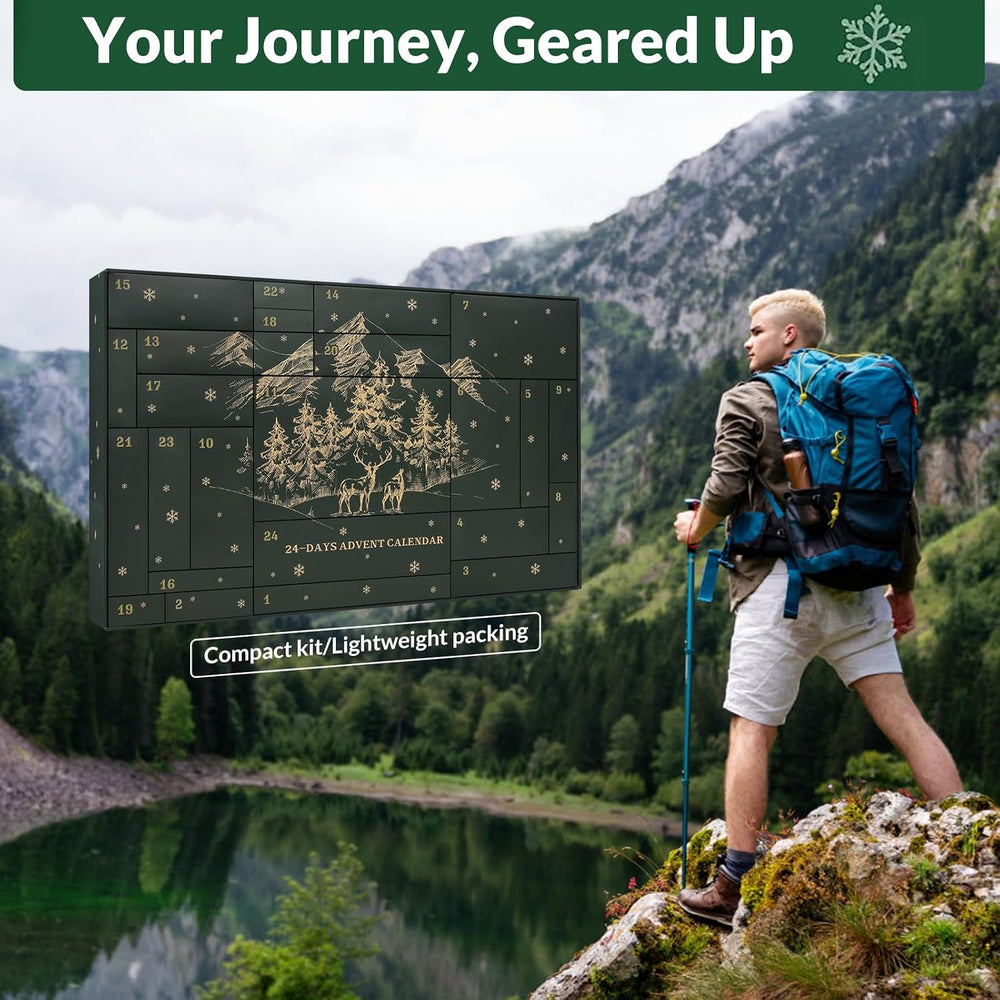 Survival Kit Advent Calendar for Men 2026, Outdoor Emergency Gear
