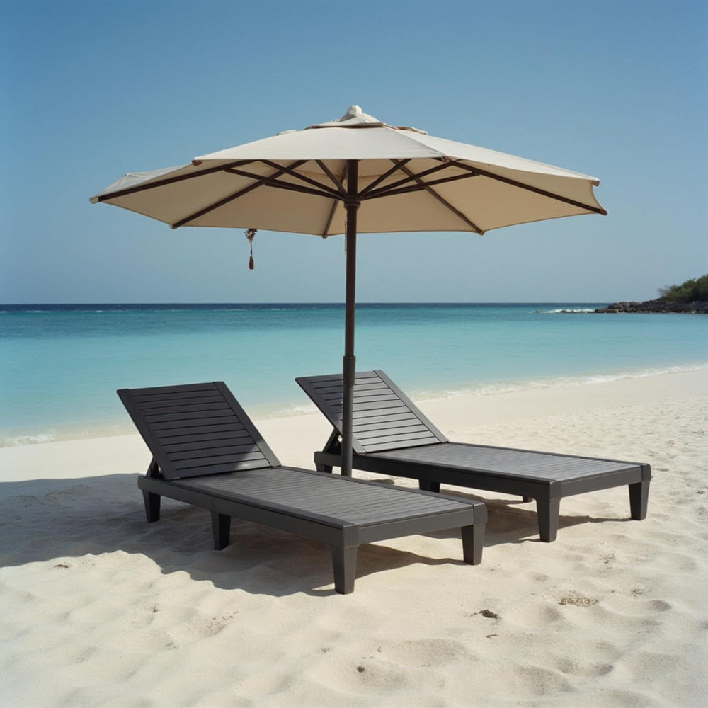 Nestl Lounge Chair Outdoor, Tanning Chair, Chaise Lounge Outdoor Set of 2