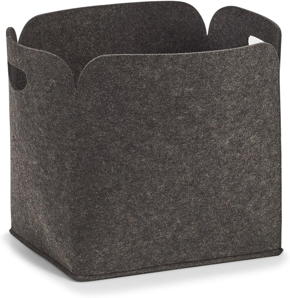 Zeller 14369 High, Felt Storage Basket – Anthracite, felt, charcoal, 36 x 28 ...