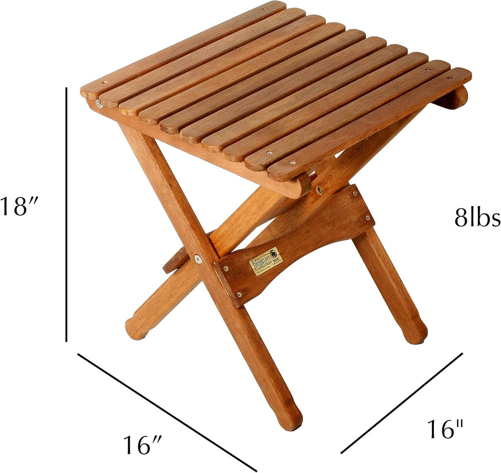 BYER OF MAINE, 18" H x 16" W x 16" D, Pangean Folding Wooden T...