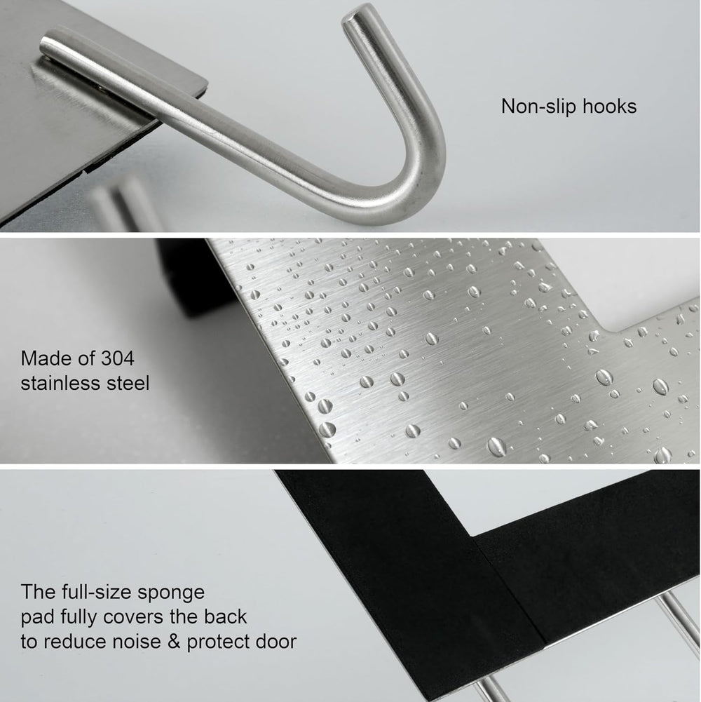 WEBI Over The Door Hooks Door Hanger,Over The Door Towel Rack with 6 Hooks fo...
