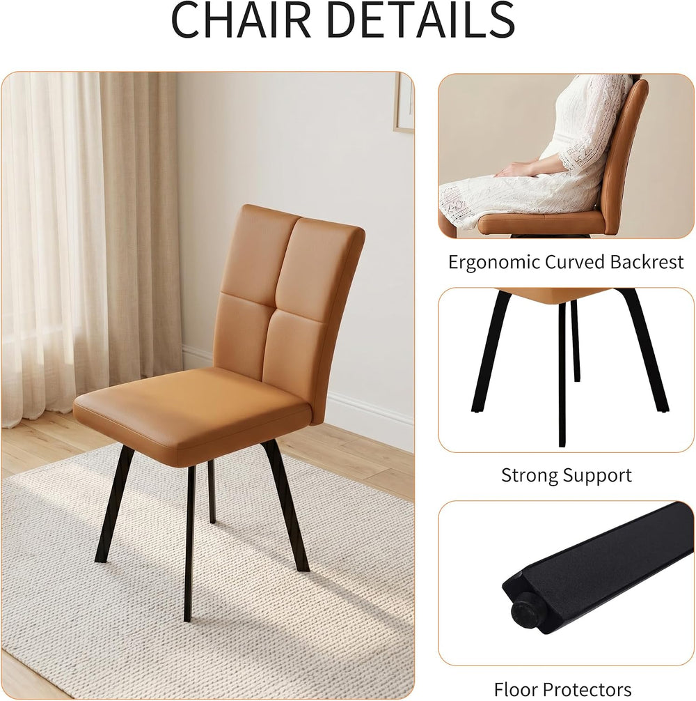 HIPIHOM Extendable Dining Table Set for 4-6, 55 to 71 Inch Expandable Dining ...