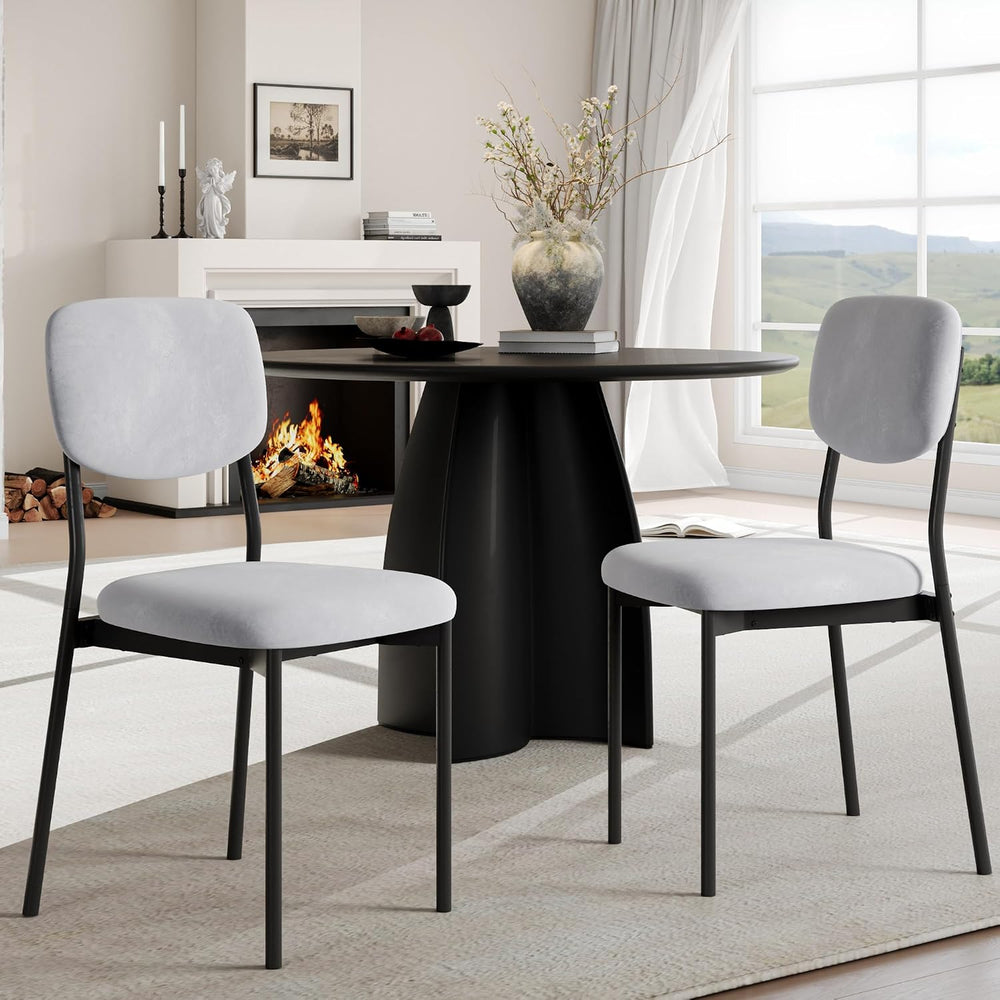 Einhomn Upholstered Dining Chairs Set, Modern Stackable Dining Room Chairs wi...