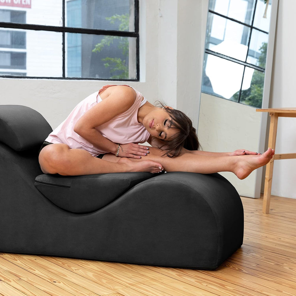 Avana Luvu Lounger - Chaise Lounge Chair for Yoga, Exercise, Massage - High D...