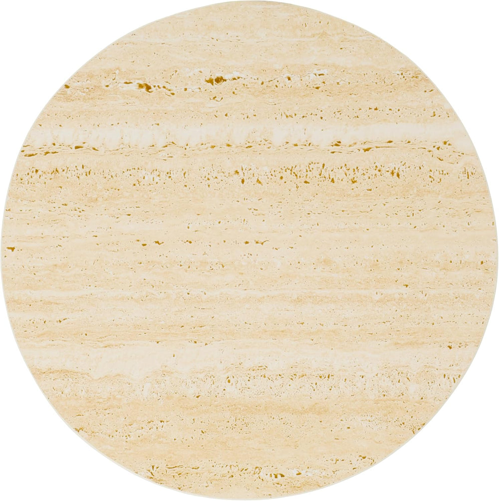 SAFAVIEH Home Collection - Kielh Short Side Table, Beige Ceramic Round Accent...