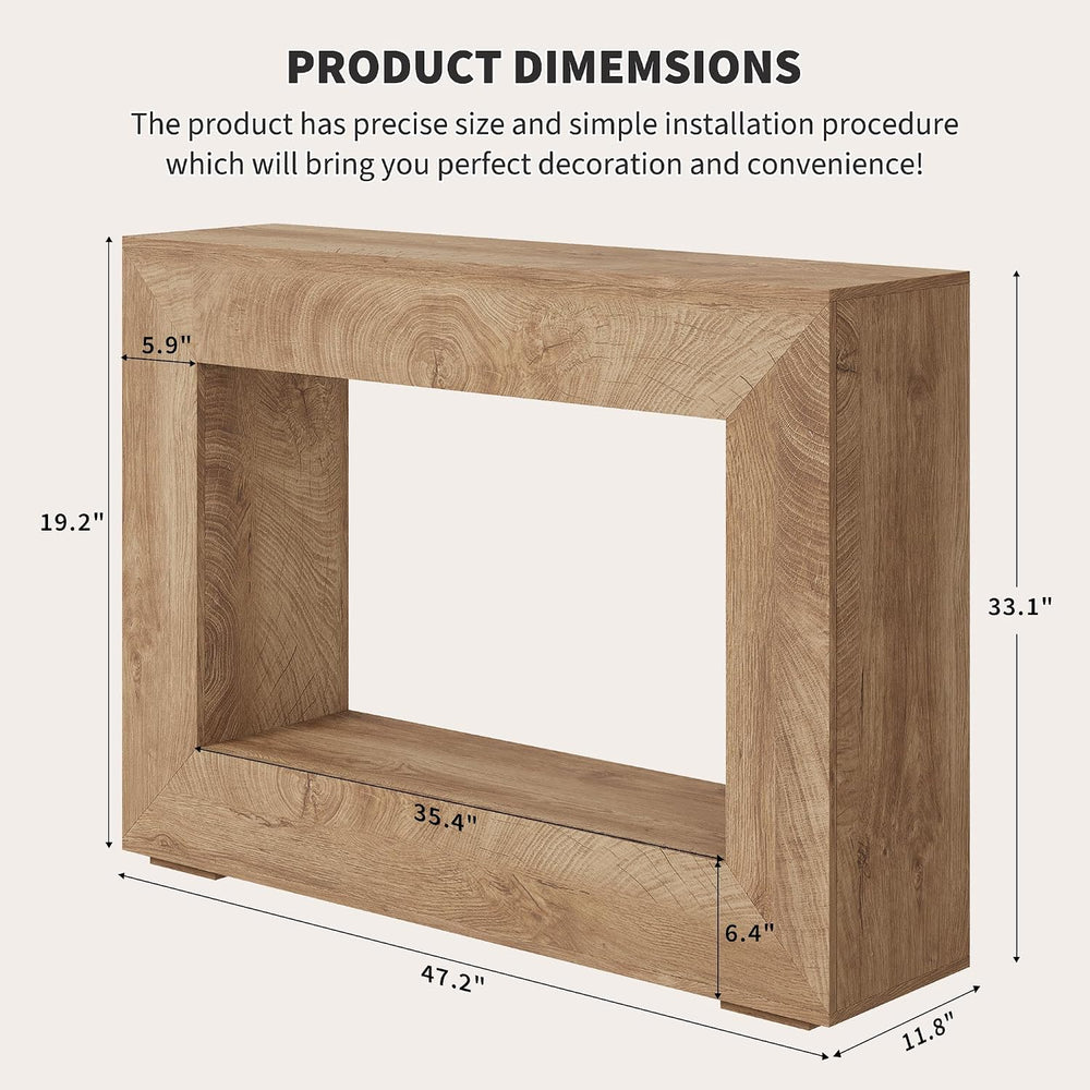 GAOMON 47" Narrow Wood Console Table with Storage Shelf - Vintage Accent...