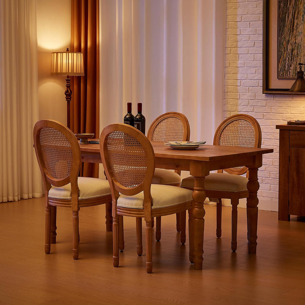 French Country Dining Chairs, Upholstered Dining Chairs Set of 6
