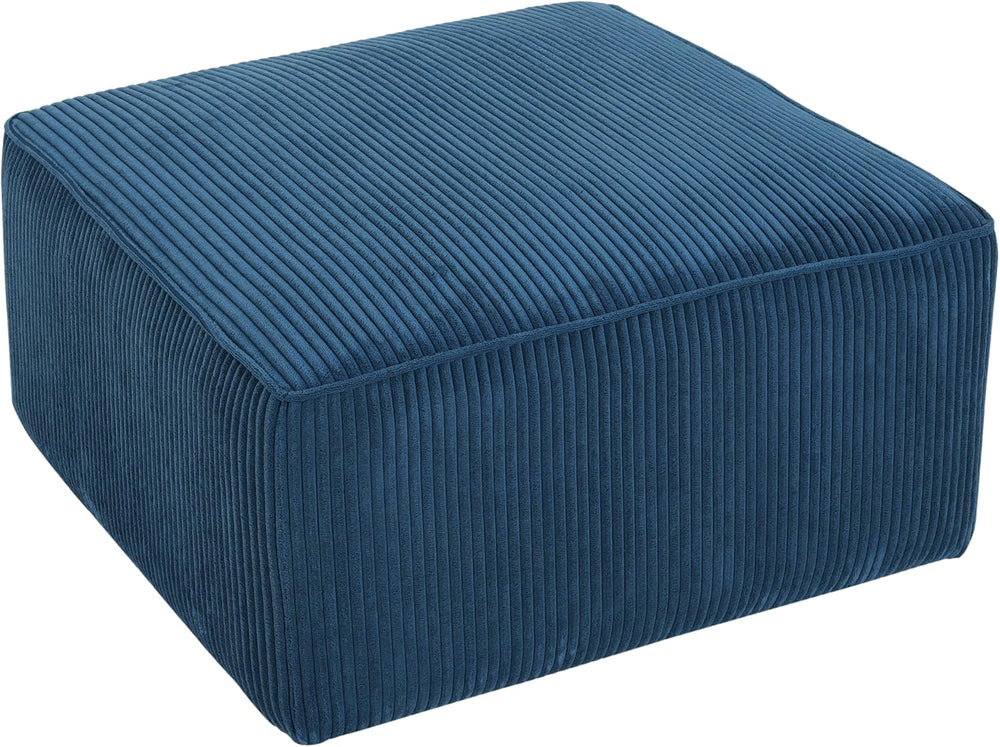 Christopher Knight Home Isa Corduroy Ottoman Footstool, Square Pouf Poufee Fo...
