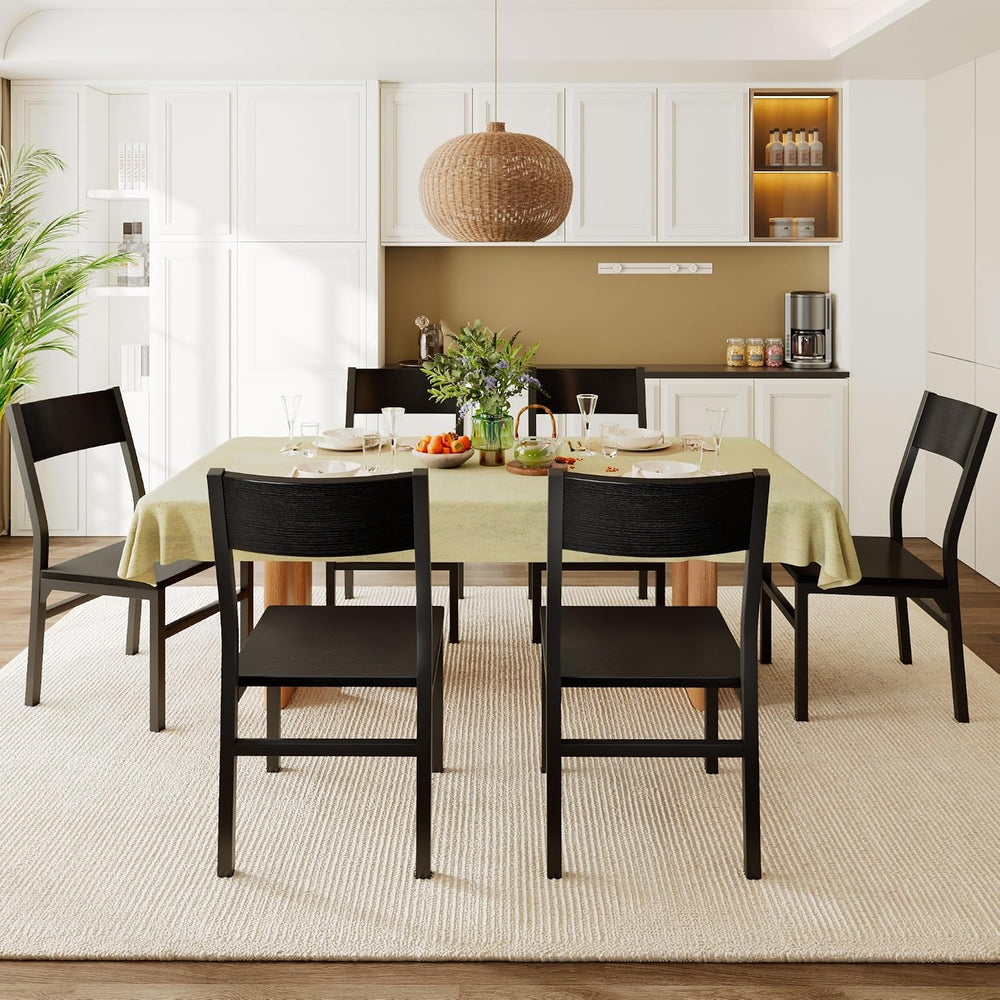 Feonase Dining Chairs Set of 6, Modern Kitchen Chairs with Ergonomic Backrest...