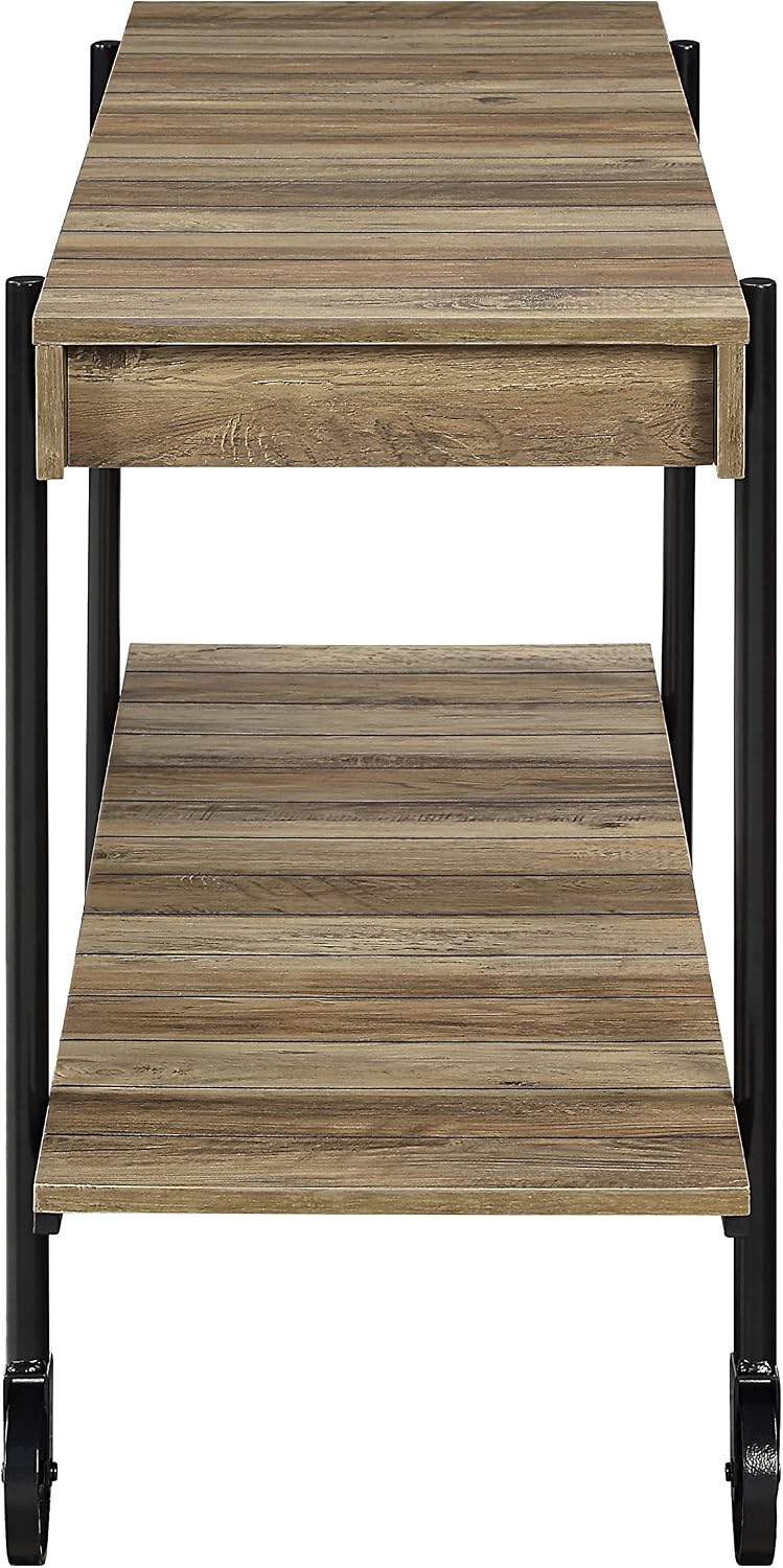 Furniture of America Cleon Industrial Open-Shelf 3-Piece Coffee, End and Sofa...
