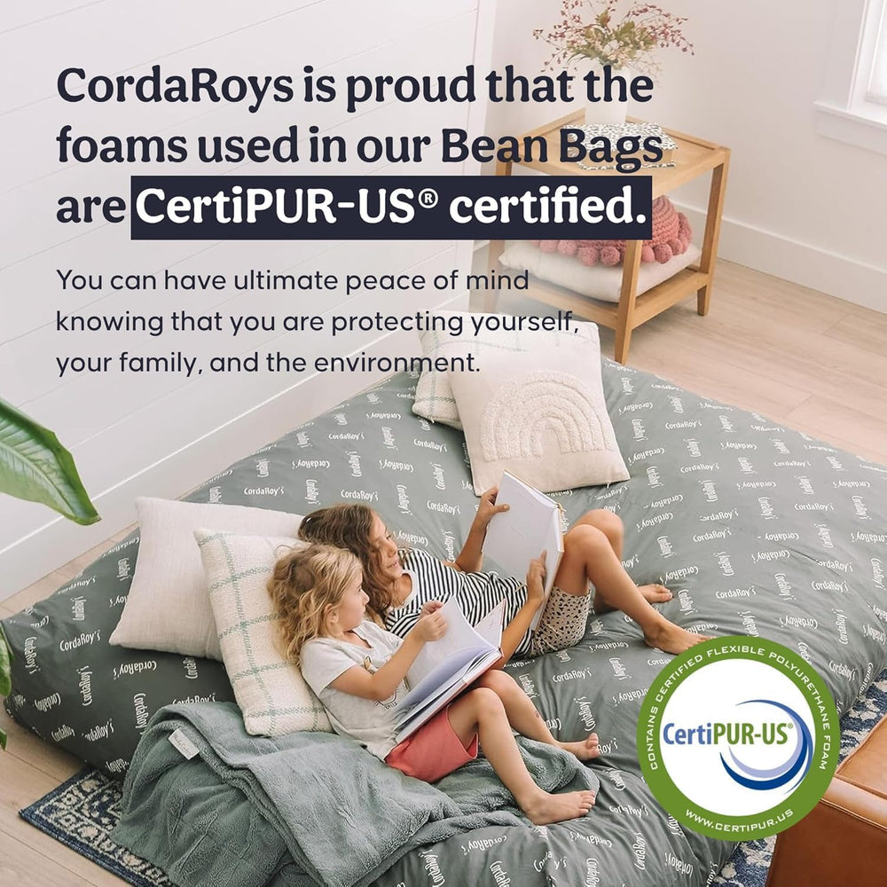 CordaRoy's Chenille Bean Bag Chair, Convertible Chair Folds from Bean Bag...