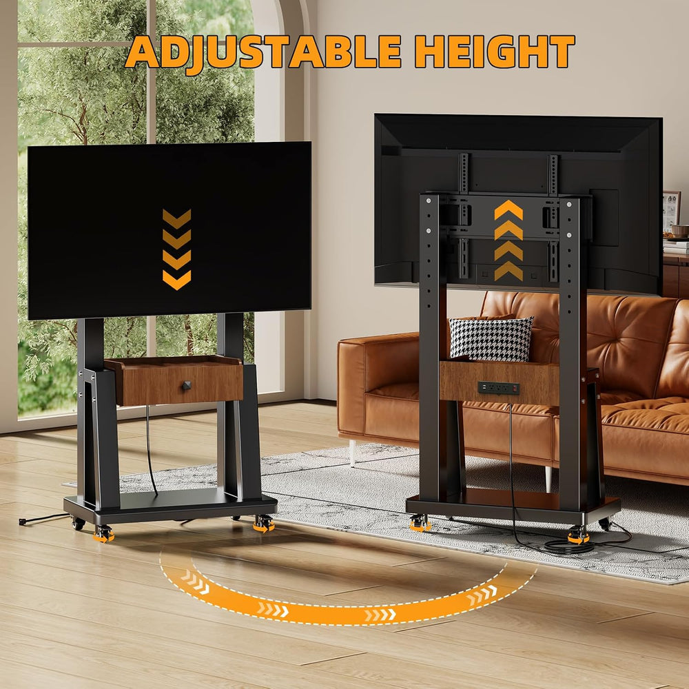 Mobile TV Stand on Wheels for 32-75 Inch TVs