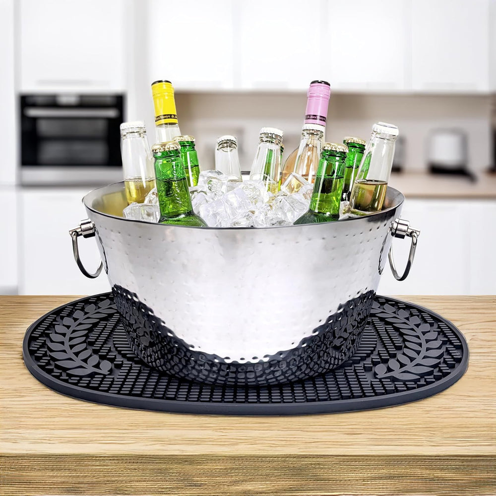 BREKX Insulated Multi-Functional Home Bar Mat - Heat/Water Resistant Dish Mat...