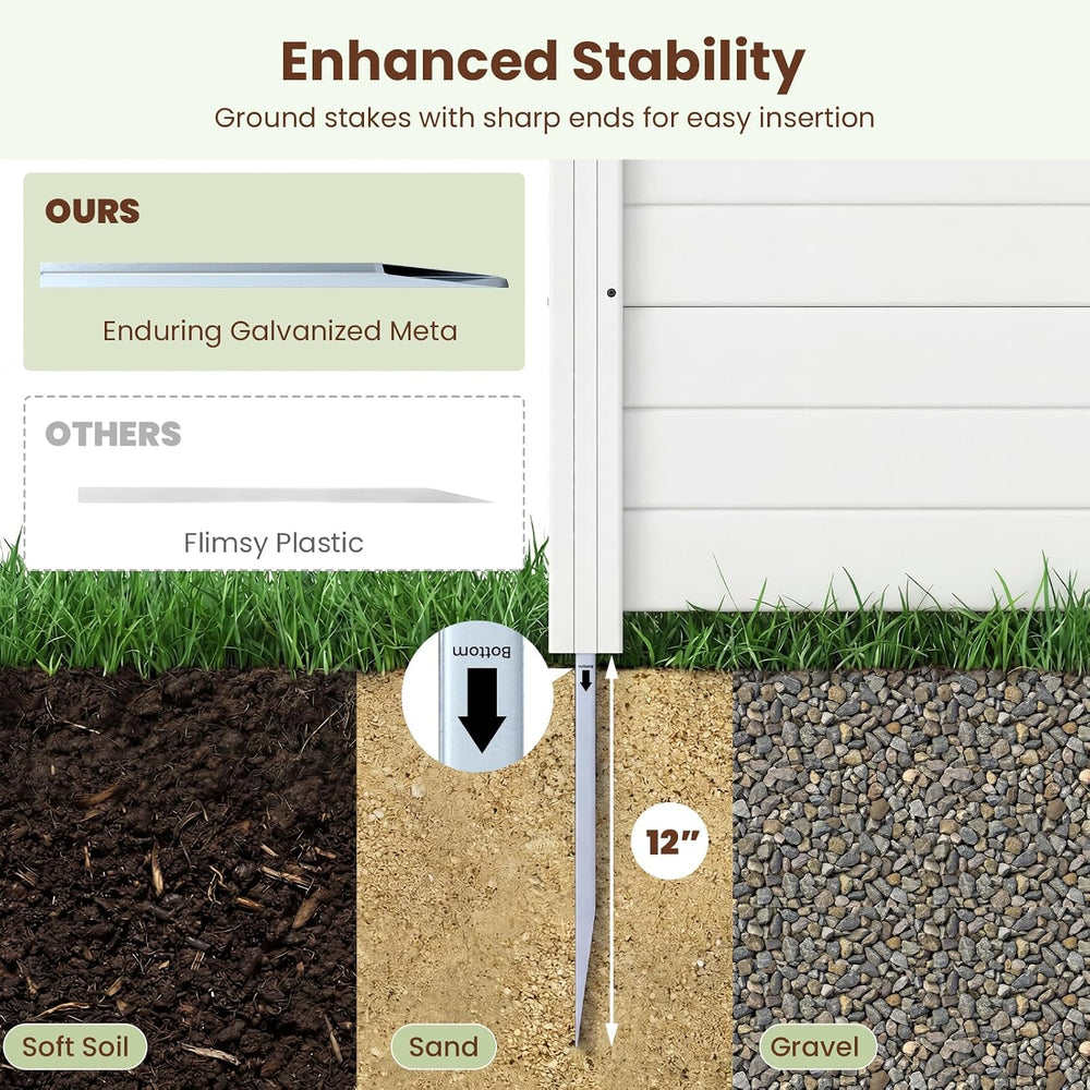 S AFSTAR 4 Panels Outdoor Privacy Fence, 48” x 38” Air Conditioner Fence with...