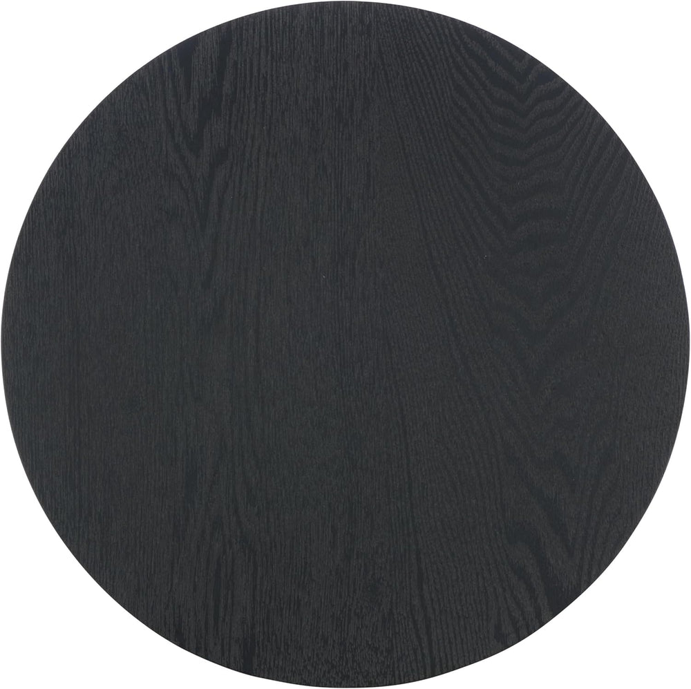 SAFAVIEH Home Collection Barashi Black Asymmetrical Round Top End Table