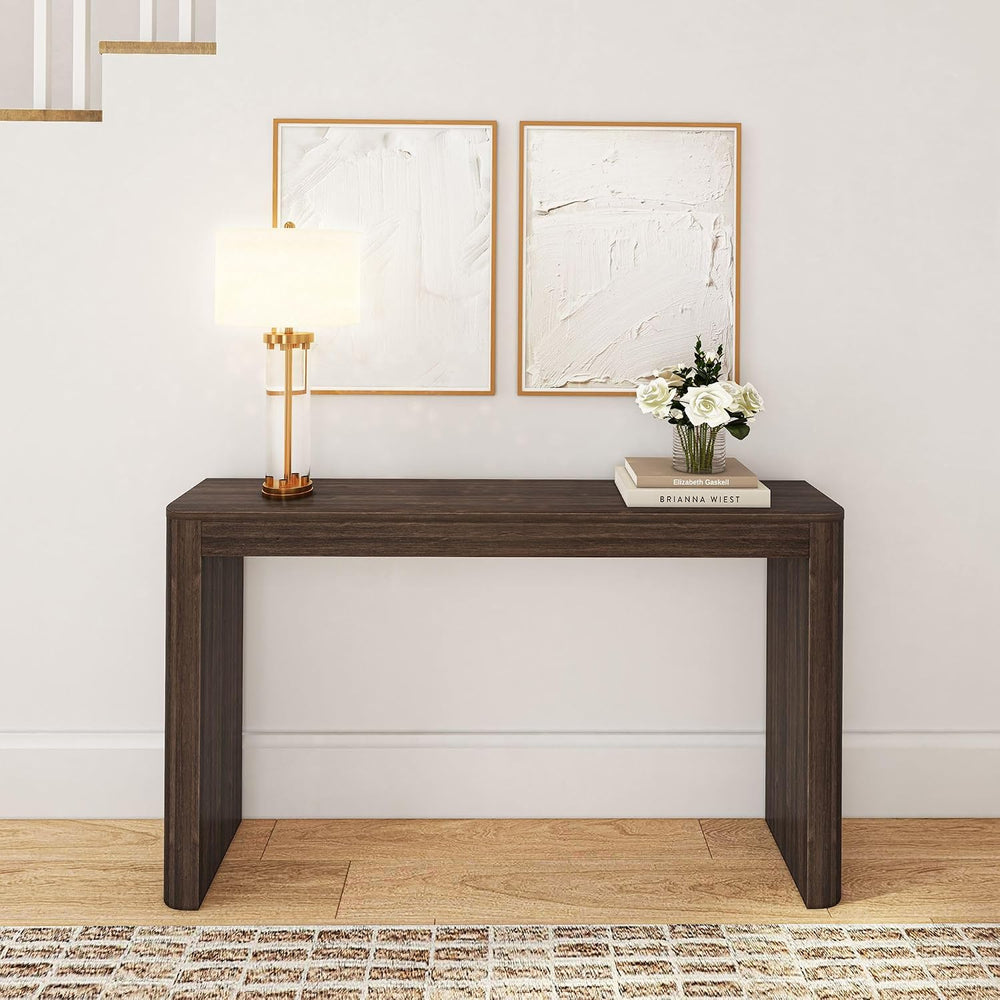 Plank+Beam Contour Console Table, 56 Inch, Walnut