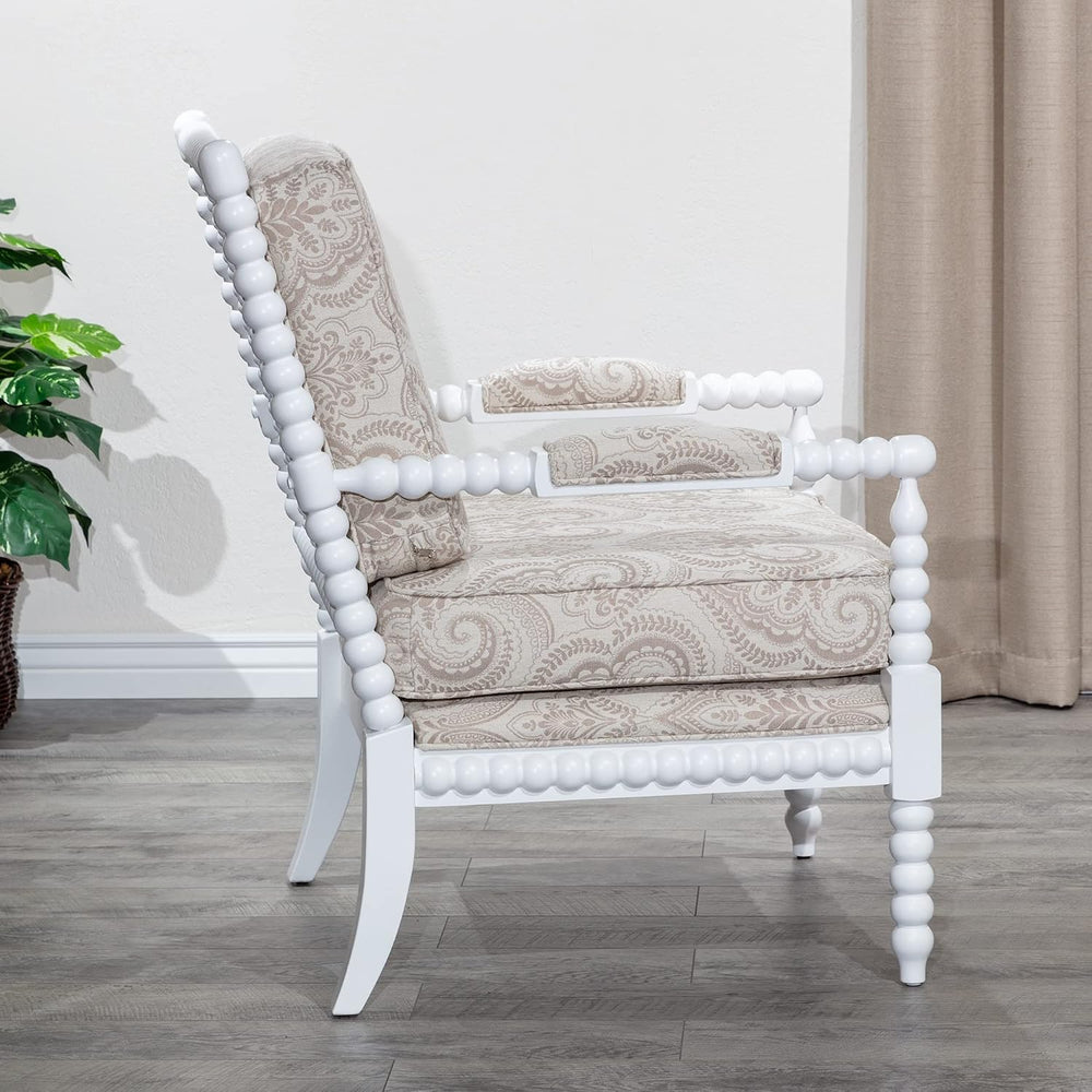 DTY Indoor Living Silverthorne Spindle Accent Chair, Mid Century Modern Farmh...