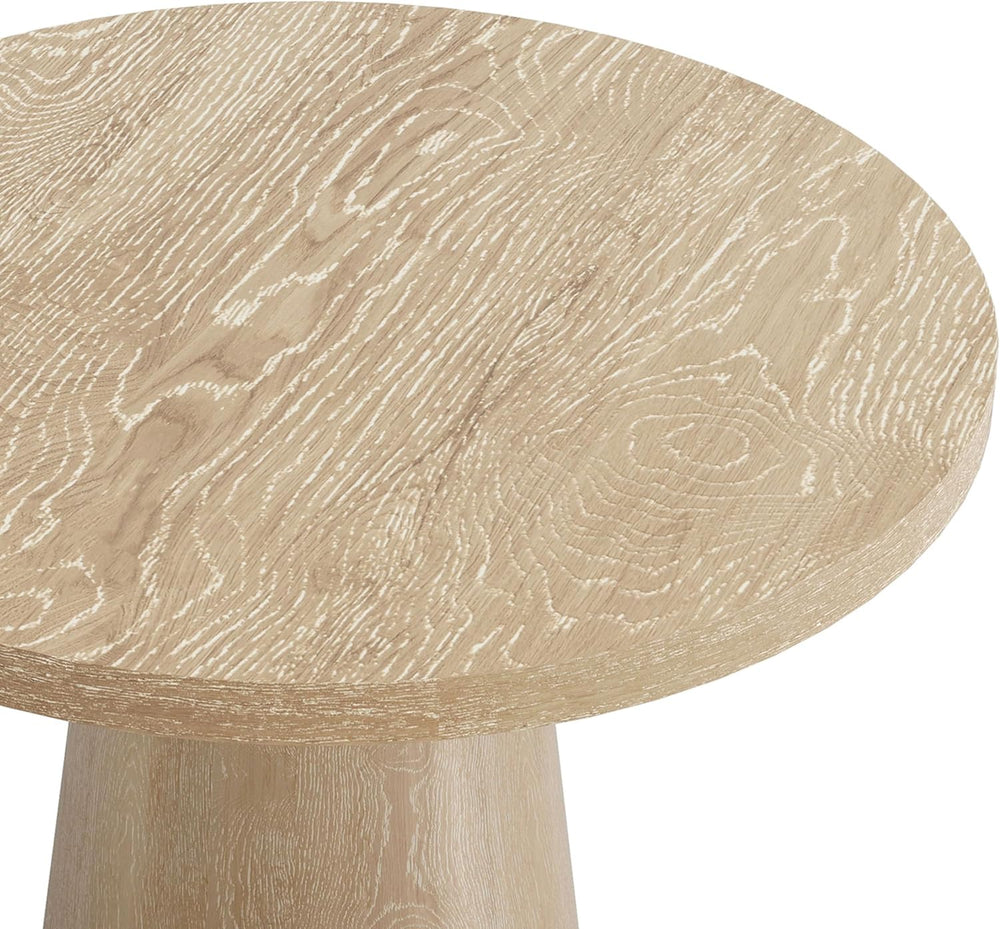 Furniture of America Crambel Modern Solid Rubberwood 20-inch Round End Table ...