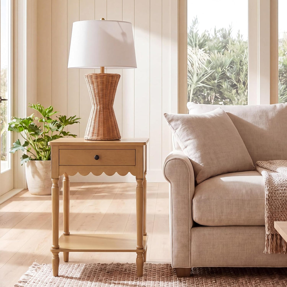 SAFAVIEH Home Collection – Haven Desert Brown Accent Table with Drawer & ...