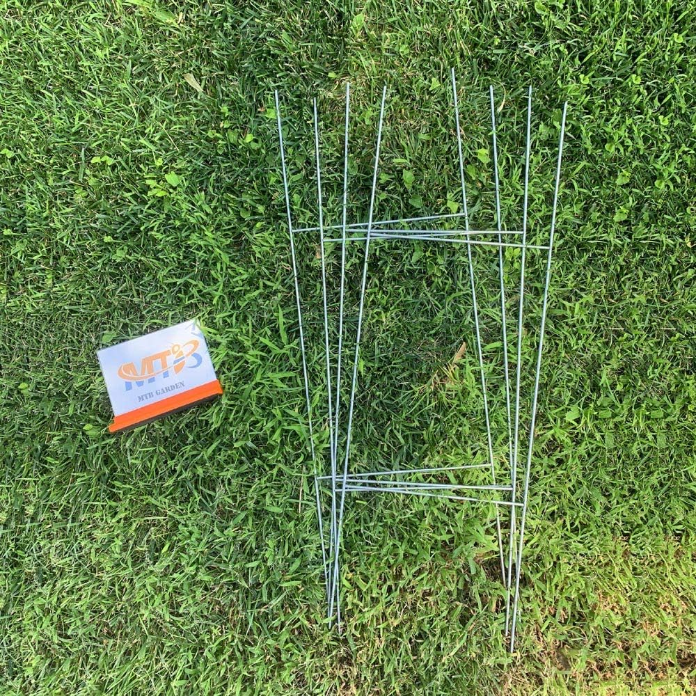 50 Pack H Frame Wire Stakes 30 x10 inch 9 Gauge Galvanized Wire -Yard Sign St...