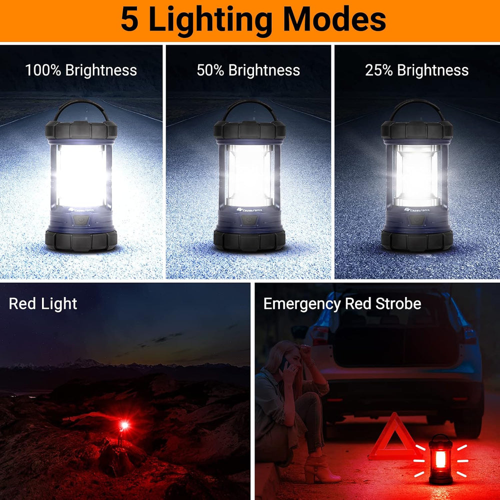 Camping Lantern, 3200LM LED Lanterns for Power Outages, 4600mAh Phone Charger...
