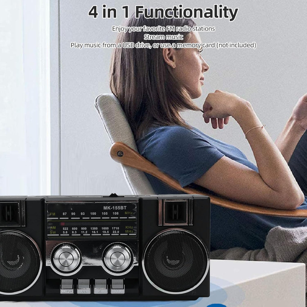 Zunate Full Band Portable Shortwave Radio, AM FM SW LW World Band Radio, Retr...