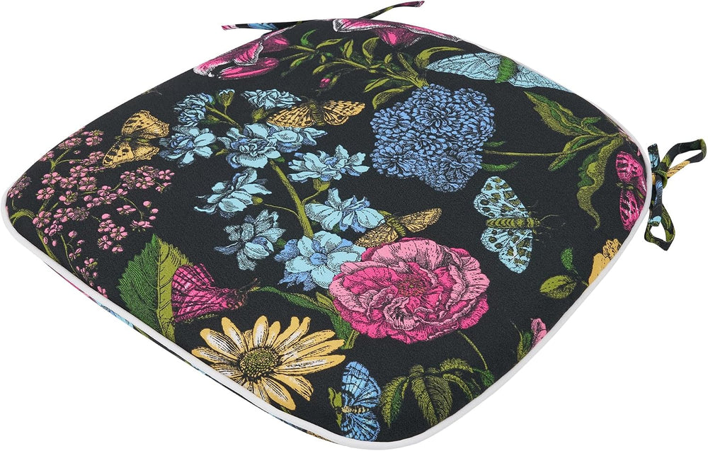 Indoor/Outdoor Chair Cushions 17"X16"X2" with Ties for Dining ...
