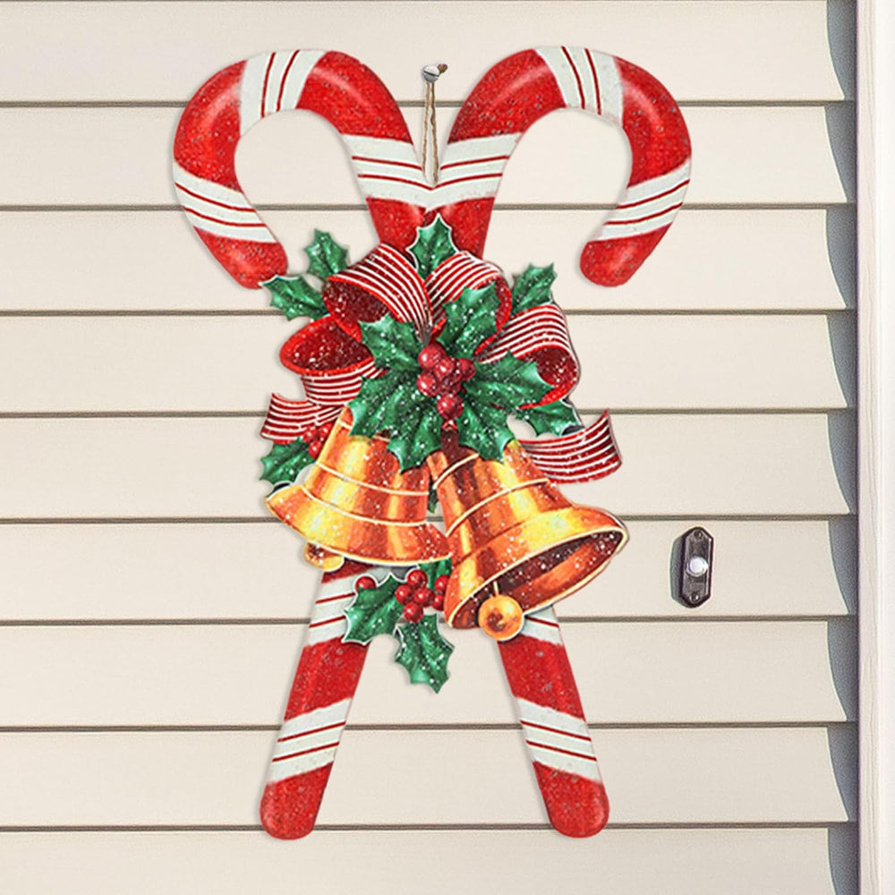 Glitzhome Set of 3 Garden Yard Stake, 40 Inches Metal Glitter Santa, Reindeer...