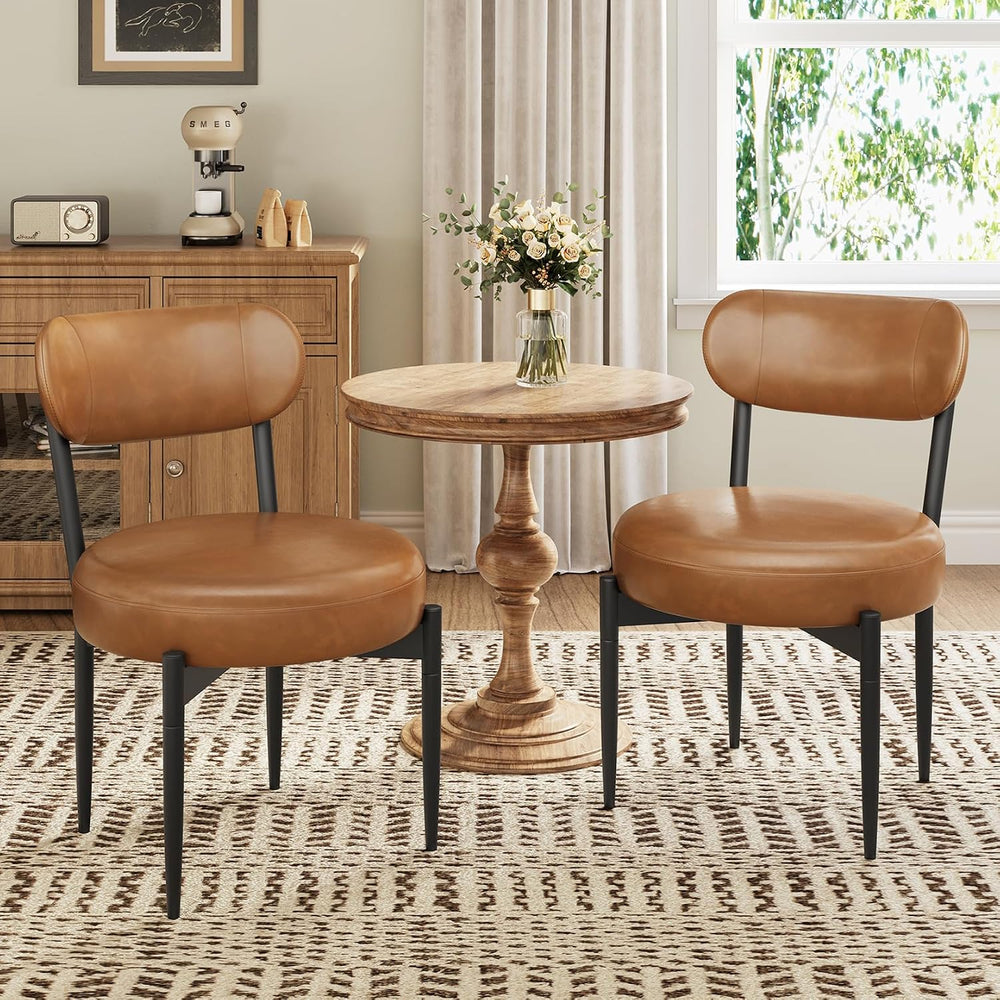 Welzona Upholstered Dining Chairs Set of 4, Dining Room Chairs with Sturdy Me...