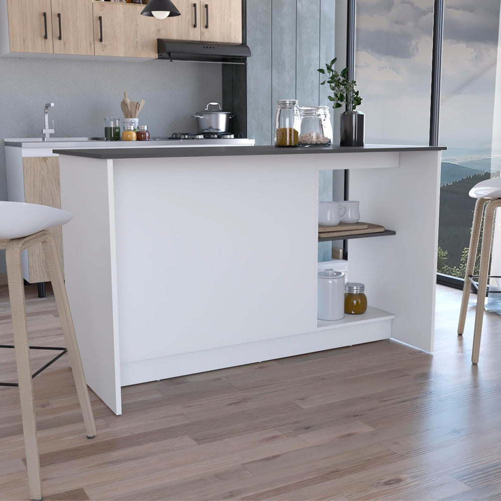 Juniper Kitchen Island with Large Countertop