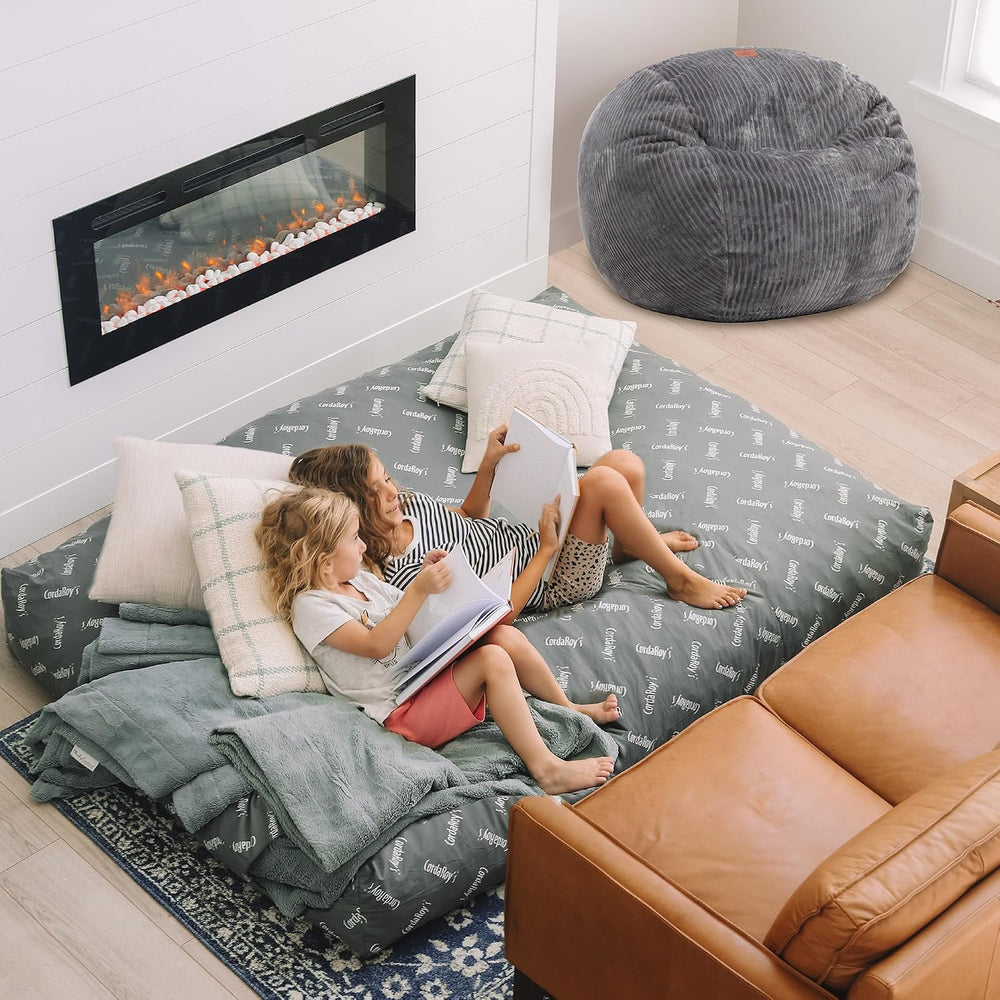 CordaRoy's Plush Bean Bag - Convertible Bean Bag Chair - Machine-Washable...