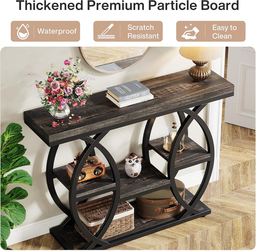 Tribesigns 39.4" Console Table, Sofa Table, Accent Tables, Black Brown |...