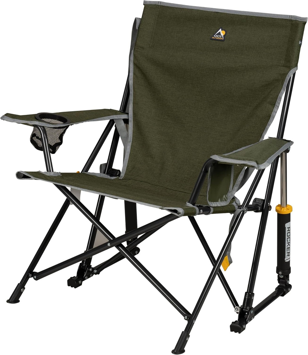GCI Outdoor Kickback Rocker Camping Chair | Portable Folding Rocking Chair wi...