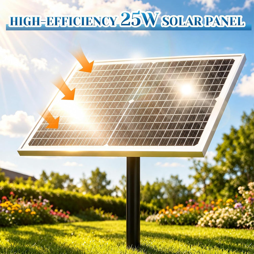 25W Solar Fountain Pump, Independent Solar Powered Water Fountain, 7.5FT Max ...