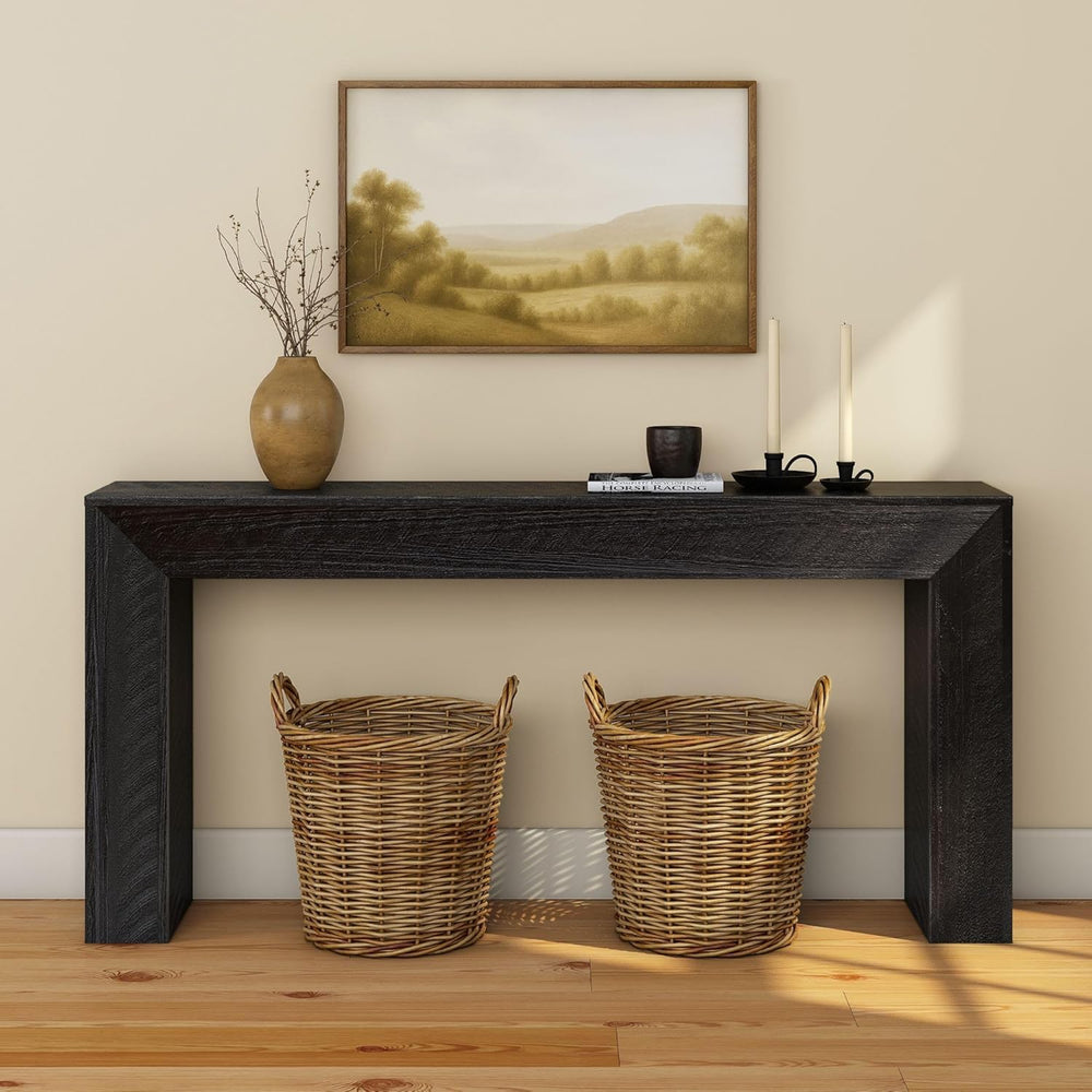 Plank+Beam 66 Inch Camden Console Table - Solid Pine Wood, Easy Assembly for ...