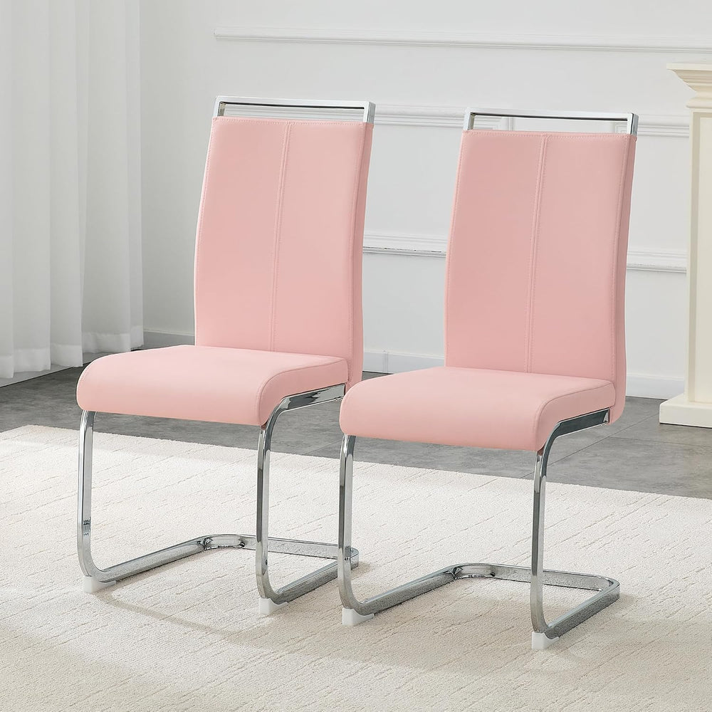 Baysitone Modern Dining Chairs Set of 2, Side Dining Room Chairs, High Back K...