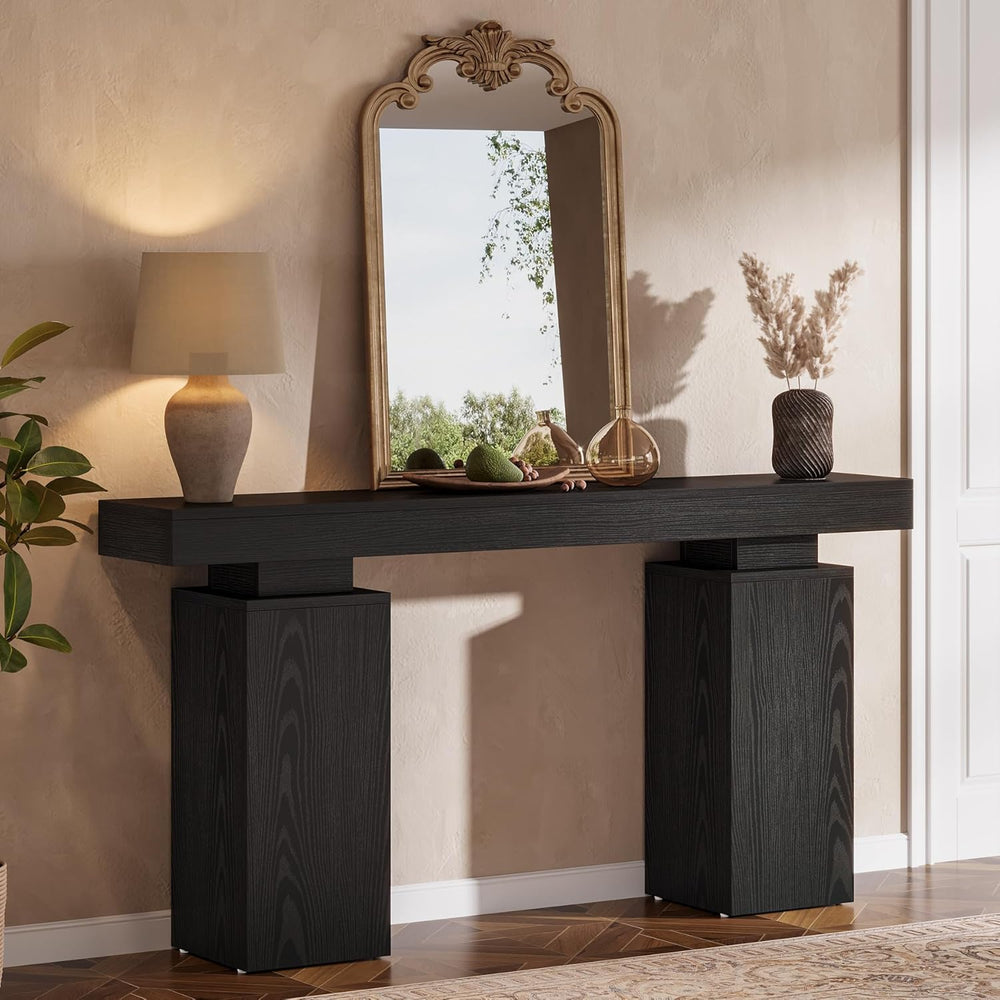 Tribesigns 63-Inch Long Console Table, Farmhouse Entryway Table Behind Couch,...