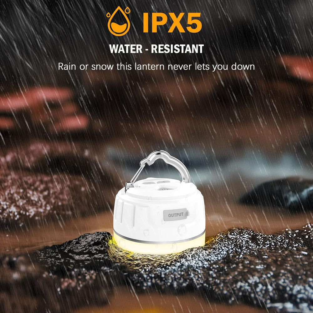 Yonktoo Rechargeable LED Camping Lantern 1000LM, 300H Runtime, 6400mAh, IPX5 ...
