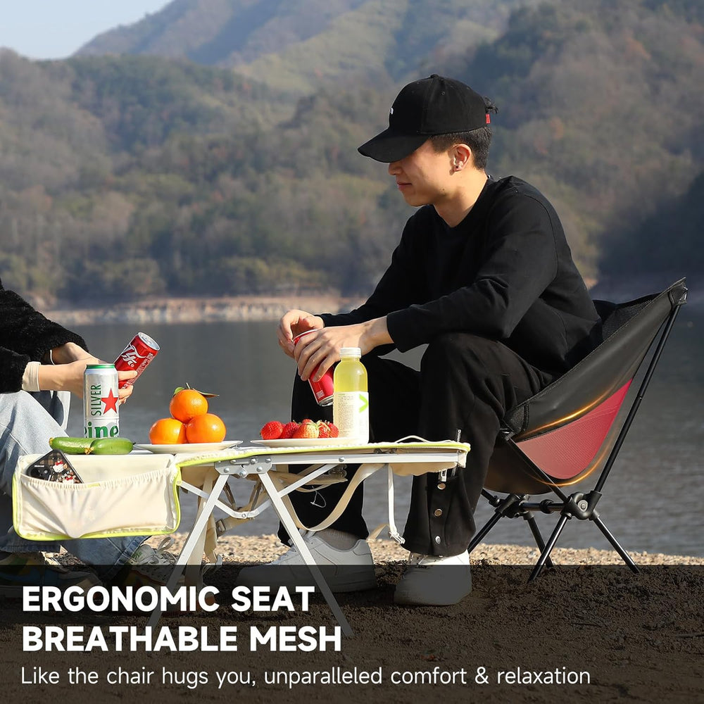 Camping Chair, Lightweight Folding Backpacking Hiking Chair, Compact Portable...