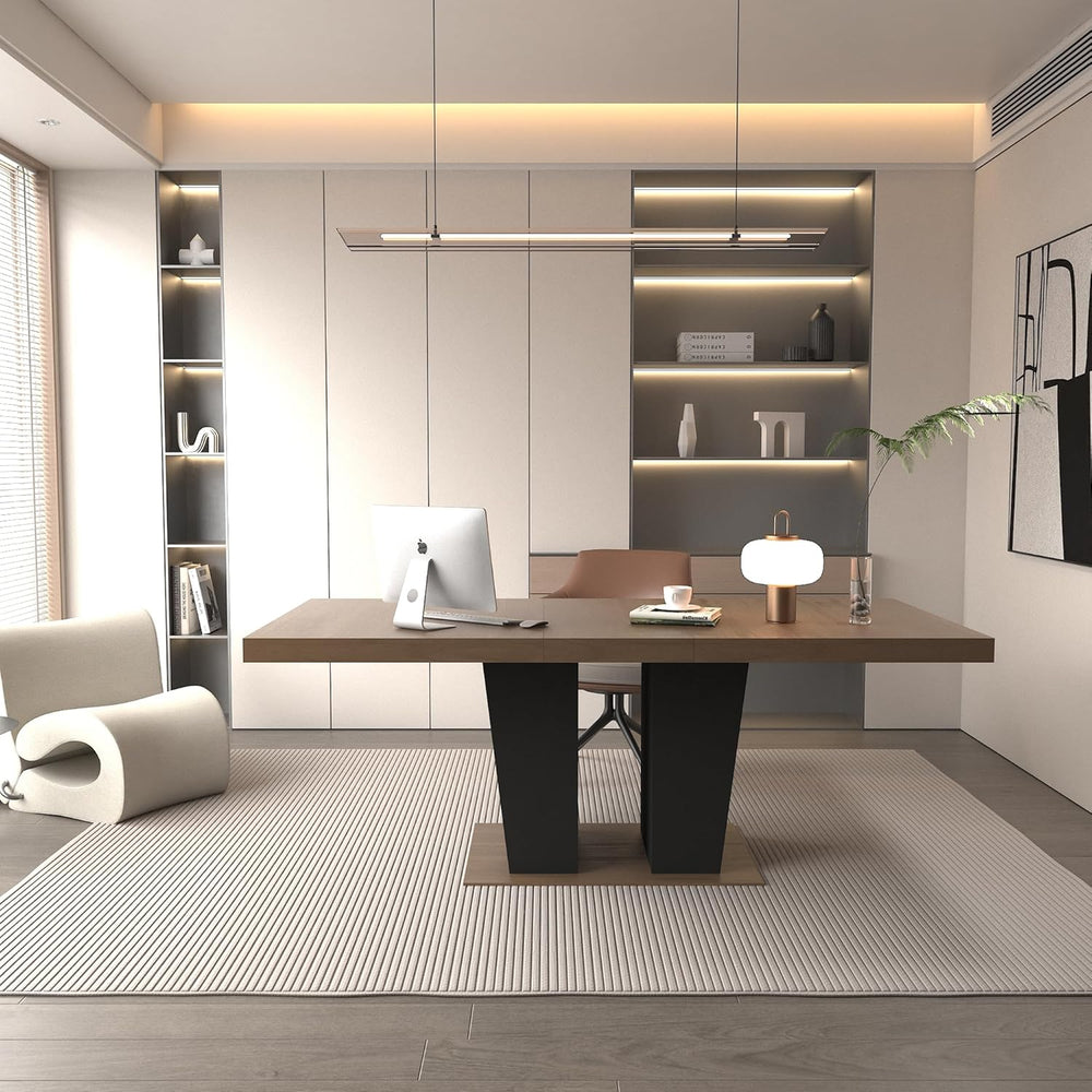 78.74" Extendable Dining Room Table for 4-10 People,Wooden Transformer K...