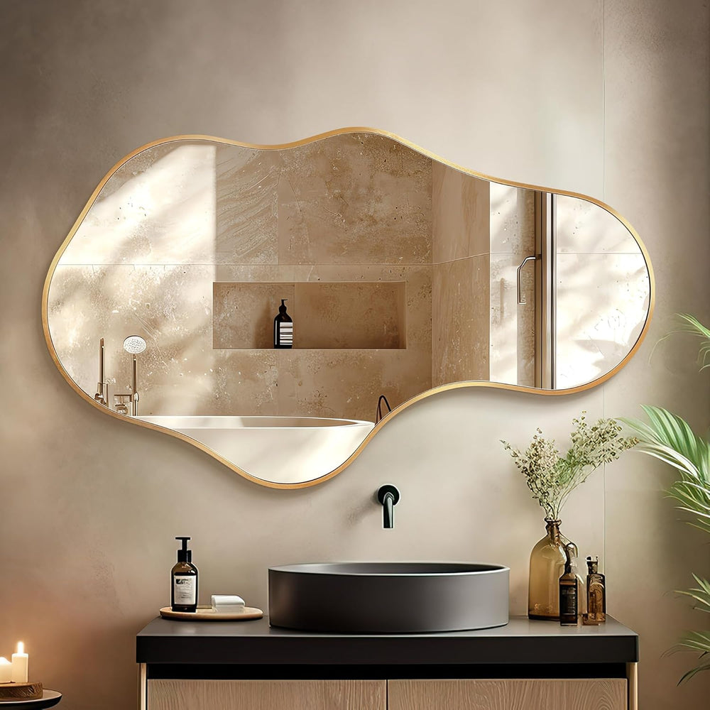 Bathroom Mirror for Over Sink-Gold Room Decor Wall Mirror 22"x 36" ...