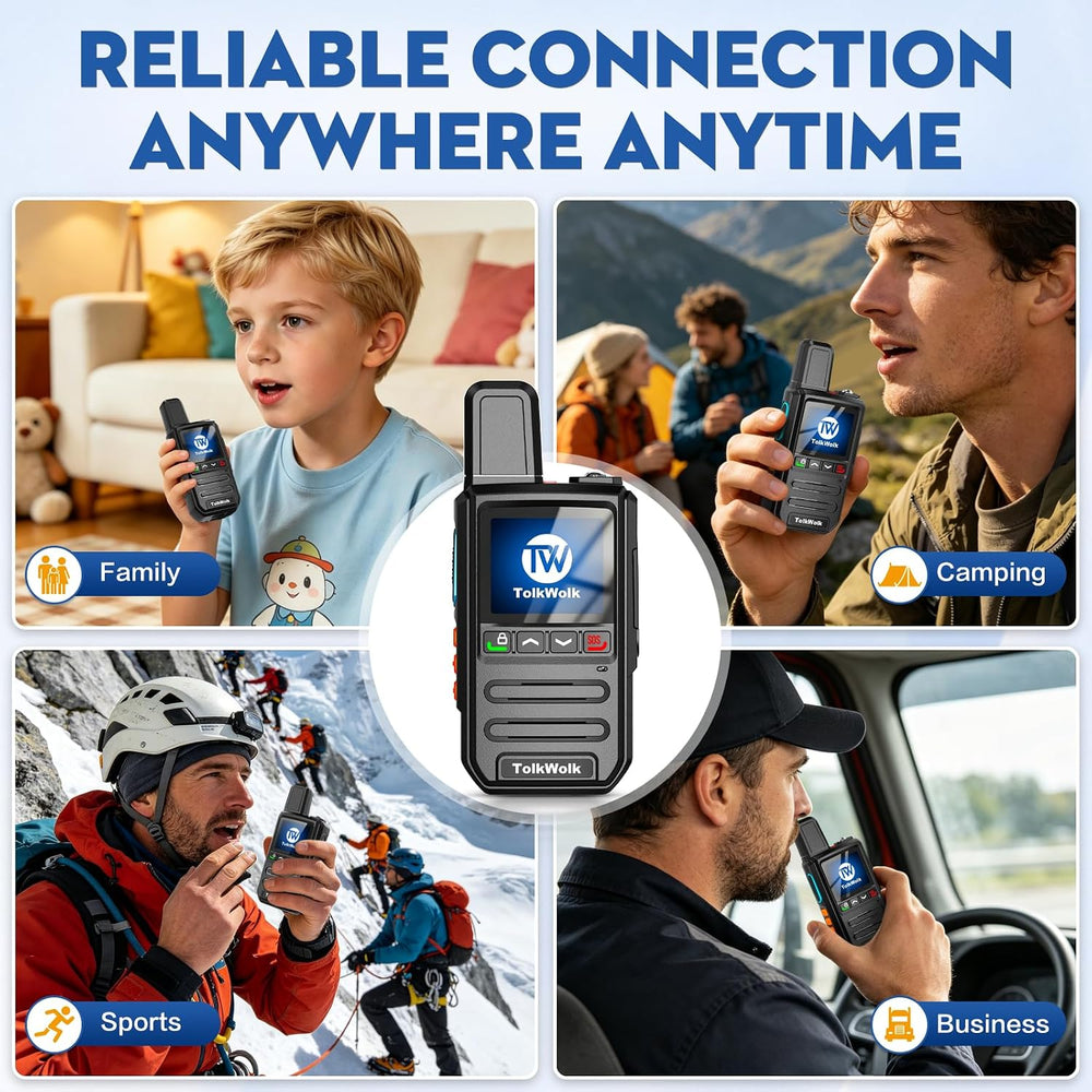 Lifetime Free Rapid Walkie Talkies Long Range Radio for Team,Outdoor,Family