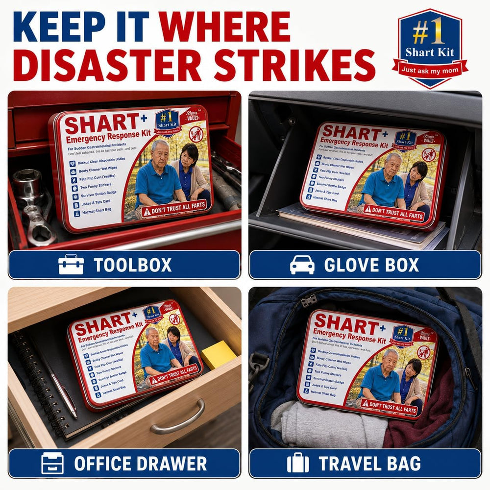 Sharting Survival Kit by Nova Vault – Funny Shart Emergency Gag Gift for Men,...