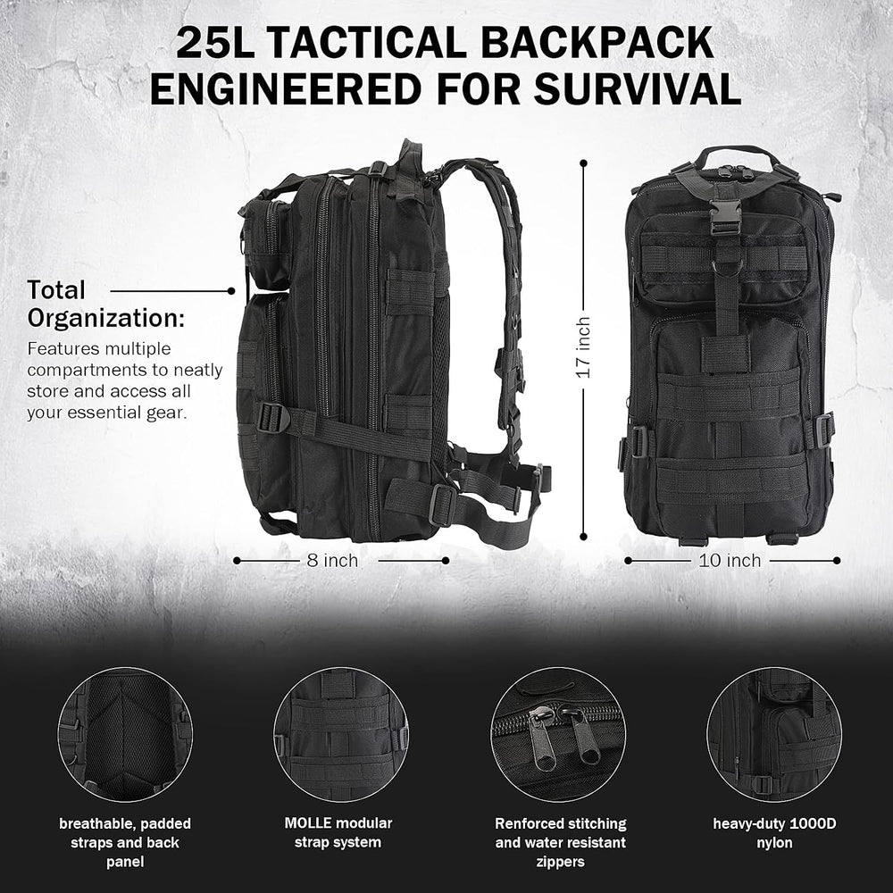 258-Piece Emergency Survival Kit, Outdoor Camping & Disaster Preparedness...