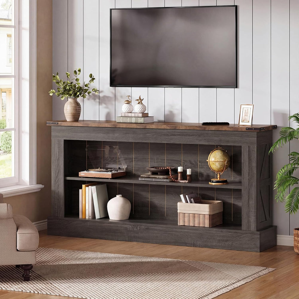 Tribesigns 63" Console Table, 3-Tier Entryway Table with Storage Shelves...