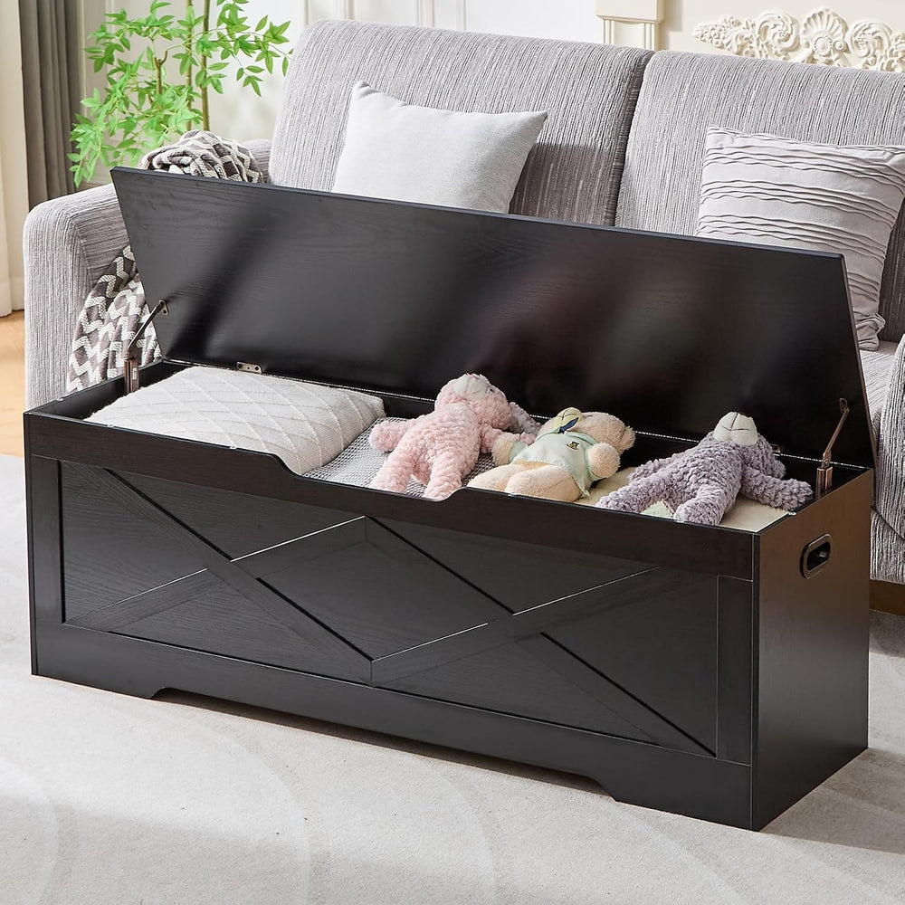 55.1" Storage Bench,Storage Chest for Entryway, Mudroom & Bedroom | ...