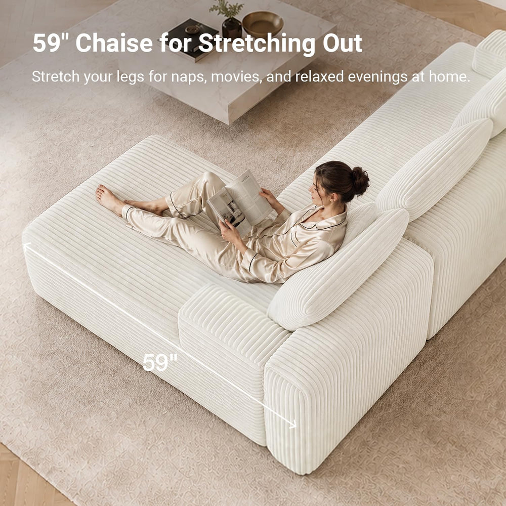 Avenco Modular Sectional Sofa, Couches for Living Room with Individually Wrap...