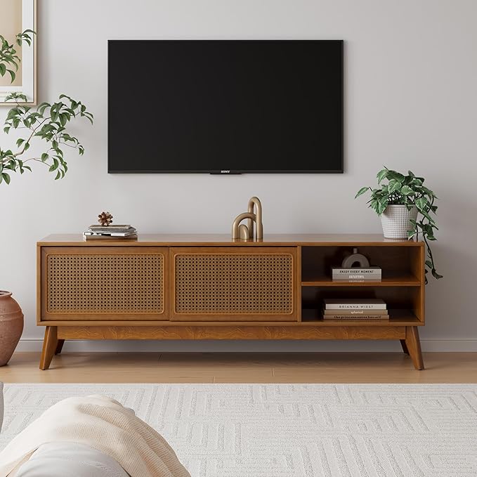 Ball & Cast 59" Mid Century Modern TV Stand for TVs up to 65", ...