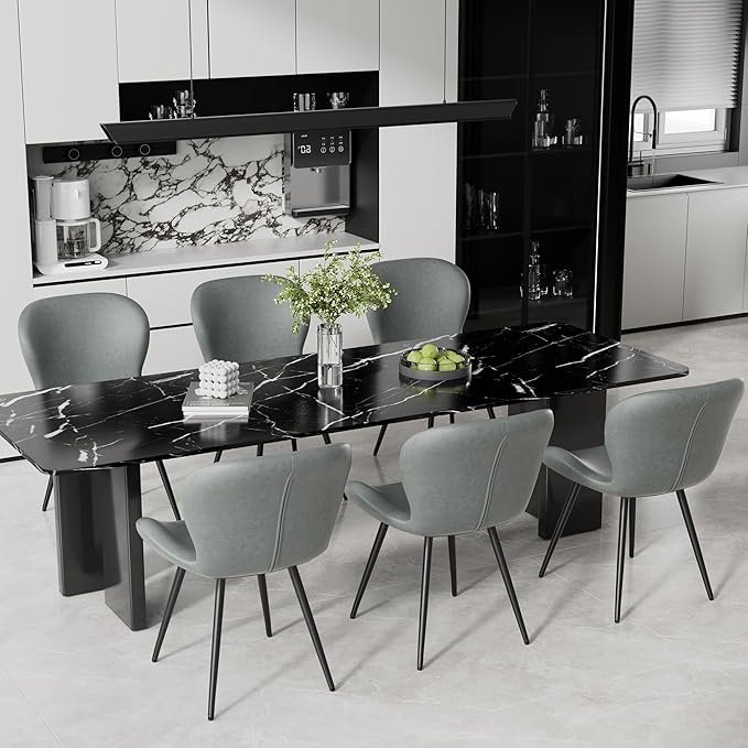 Nalupatio Dining Chairs Set of 4, Modern Dining Room Chairs Comfy Backrest Th...